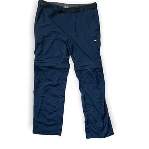 Columbia Pants - Men’s Cargo Pants, navy blue, Size 38